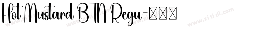 Hot Mustard BTN Regu字体转换